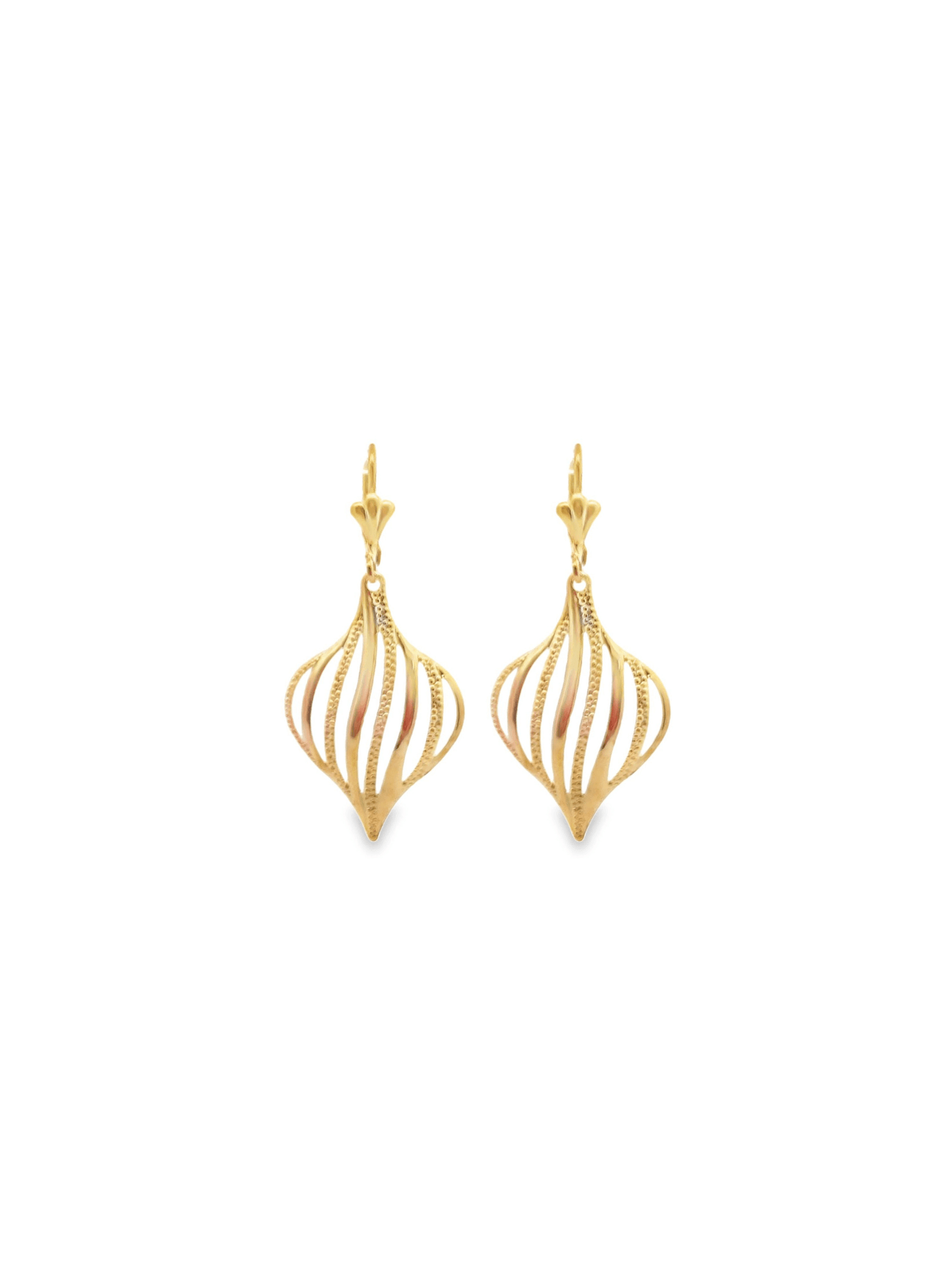 Spiral Balloon Dangle Earrings