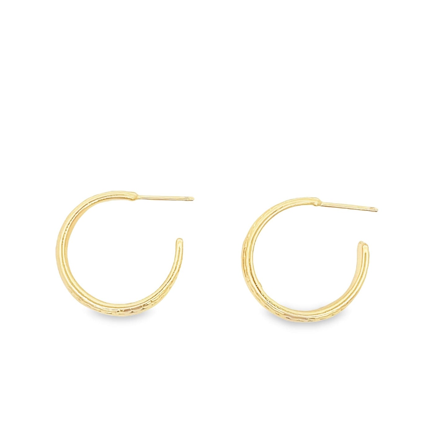 Wide Engraved Boarded Tiny Hoops (K240A)
