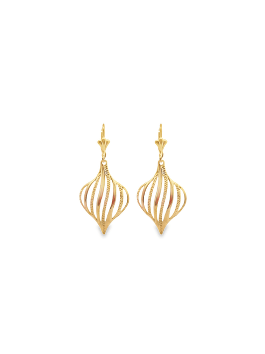 Spiral Balloon Dangle Earrings