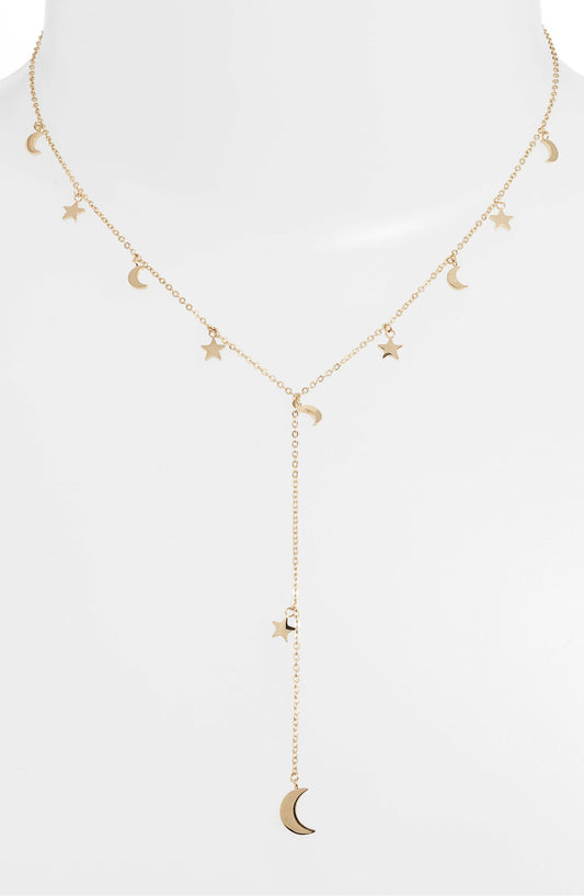 Sun Moon Stars Y-Necklace