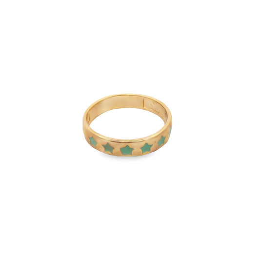 Enamel Stars Ring Band (D73)